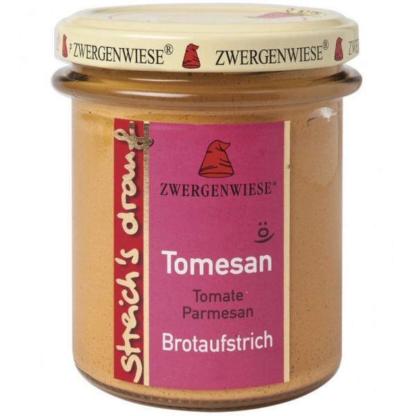 Crema tartinabila vegetala Tomesan cu tomate si parmezan fara gluten bio Zwergenwiese